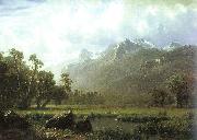Albert Bierstadt The Sierras near Lake Tahoe, California Spain oil painting artist